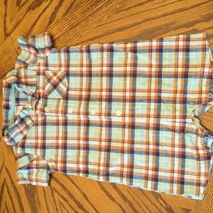 Carter's 18mon half button onesie